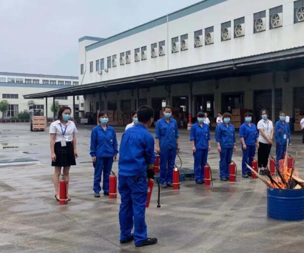 南方泵業管道泵工廠開展消防安全演練活動